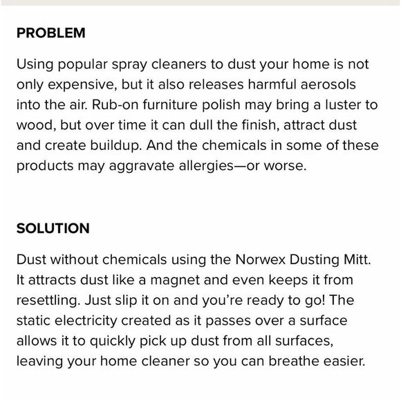 Norwex Dusting Mitt LE Dark Blue NWOT - Picture 7 of 12